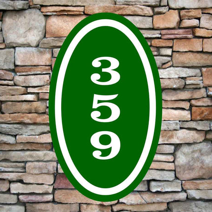 Personalized Home Address Sign | Aluminum Sign 12" x 7" | Custom House Number Plaque