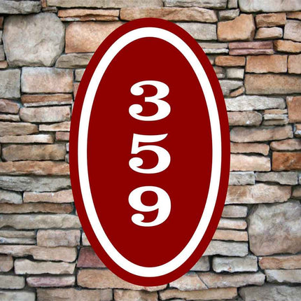 Personalized Home Address Sign | Aluminum Sign 12" x 7" | Custom House Number Plaque