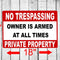 No Trespassing sign