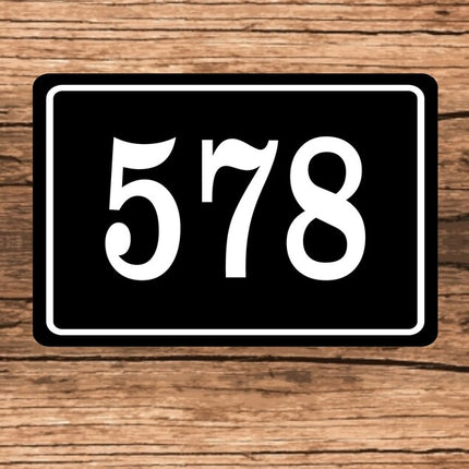 Personalized Home Address Sign | Aluminum metal sign 12" x 8" | Custom House Number Plaque