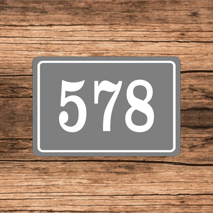 Personalized Home Address Sign | Aluminum metal sign 12" x 8" | Custom House Number Plaque