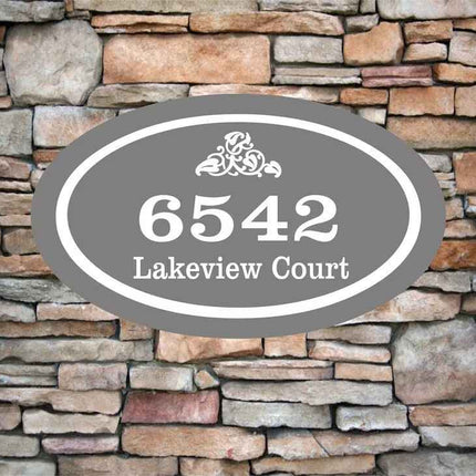 Custom Aluminum House Number Plaque | Personalized Home Address Sign | 12x7 Inches