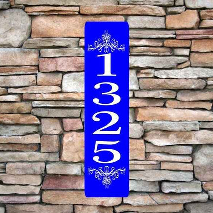 Personalized Home Address Sign | Aluminum sign 3" x 12" | Custom House Number Plaque