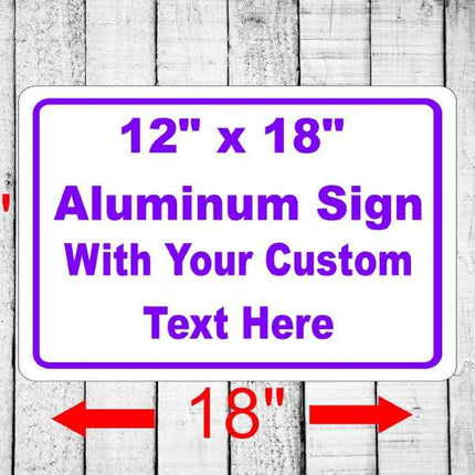 Custom Aluminum House Number Plaque | Personalized Home Address Sign | 12" x 18" Inches